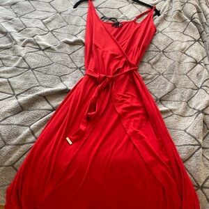 Versatile Red Wrap Dress - G by Guess